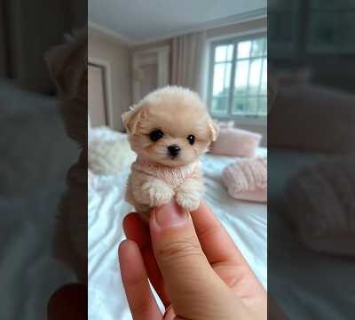 Cute mini puppy